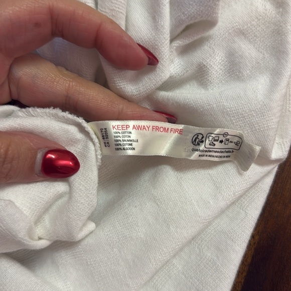 Free People Beach Ivory White Mia Midi Dress Flowy Oversized Small 100% Cotton - Picture 6 of 7